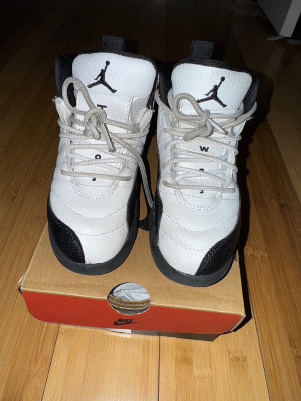Jordan Kids White and Black High-Top Sneakers